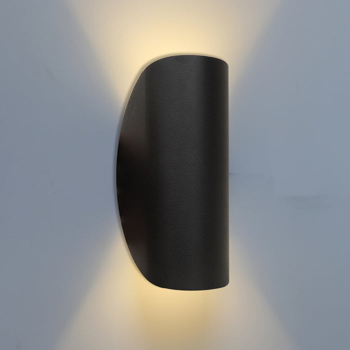 Wall Light Wrap Up Down Black