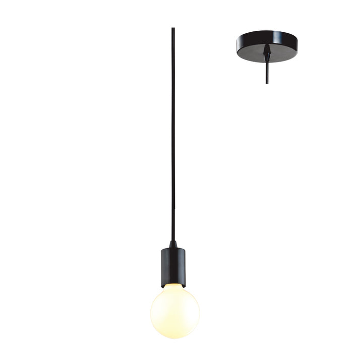 Cordset Pendant 60W ES E27 Black