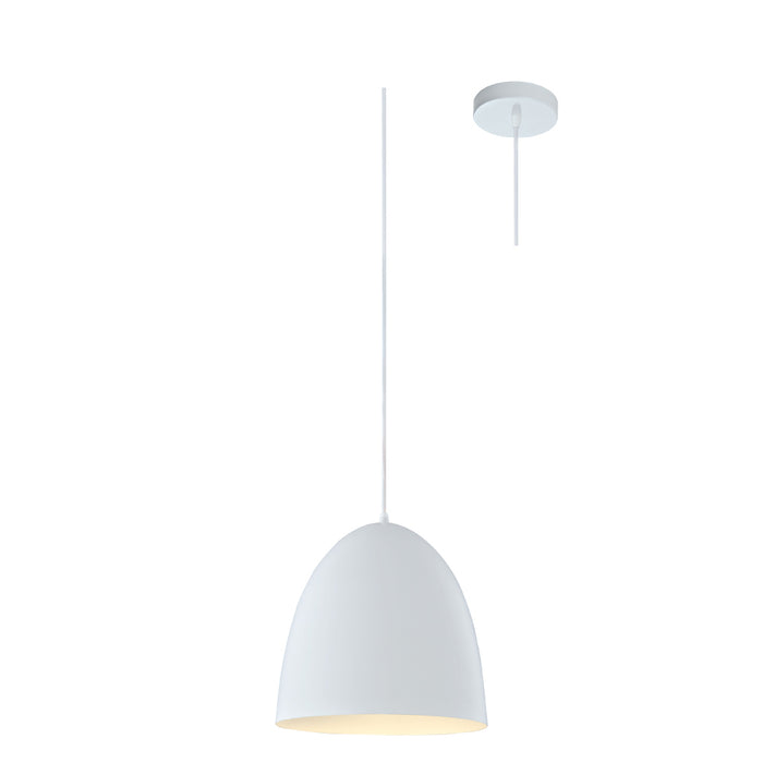 Pendant Over Counter Breakfast Bar 300mm 60W E27 White