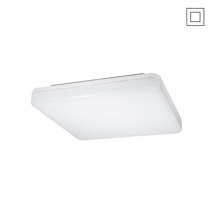 Ceiling Button LED 15W CCT 220mm Square White