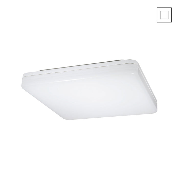 Ceiling Button LED 18W CCT 280mm Square White
