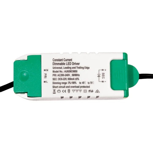 Transformer Constant Current/LED 3-18W 650mA W/Junct Box