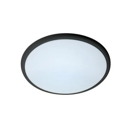 Geo Button LED Round 20W 230V 3000k 1500lm Black