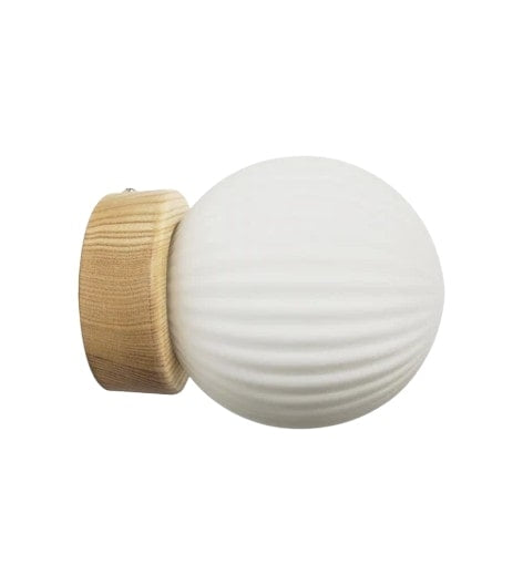 Freya Wall Light Opal Lines with G4 Lamp