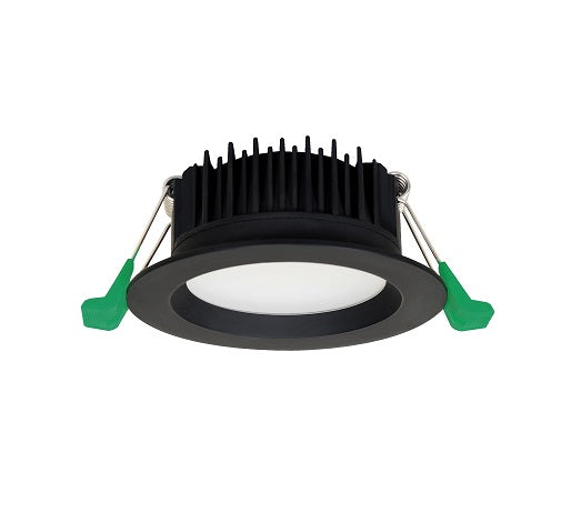 Downlight LED 10W Round CCT 3k/4k/6k Tricolour  Black