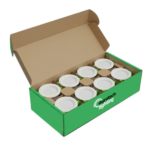 Downlight LED 10W Round CCT 3k/4k/6k White (8Pack)