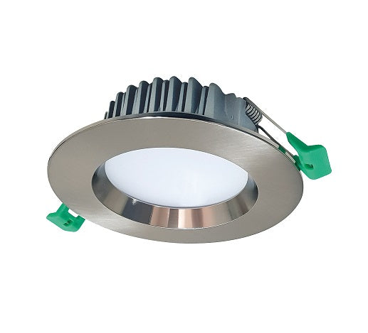 Geo Downlight LED CCT 3k-6k 12.2W Br Chrome 82-105mm cutout