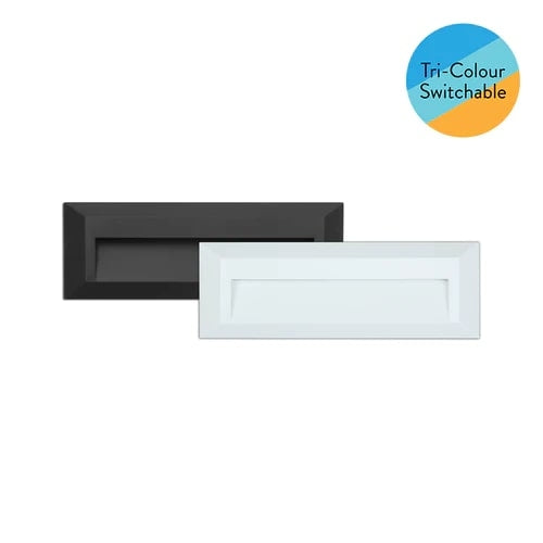 Sheathe Step Light Large 3.5W CCT 3/4/6k IP65 White/Black