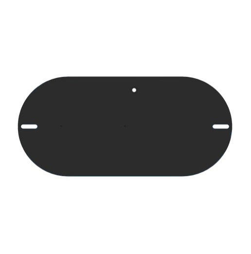 Ovate Wall Blocker Black