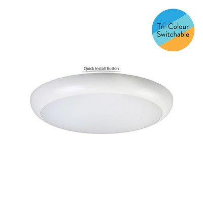 Easy B Quick Install Button 18W 280mm IP65