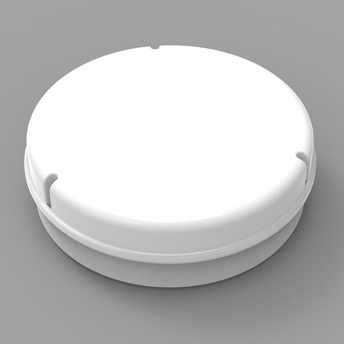 Bulkhead Round 14W 280mm Knock Out Dbl Insulated White IP65