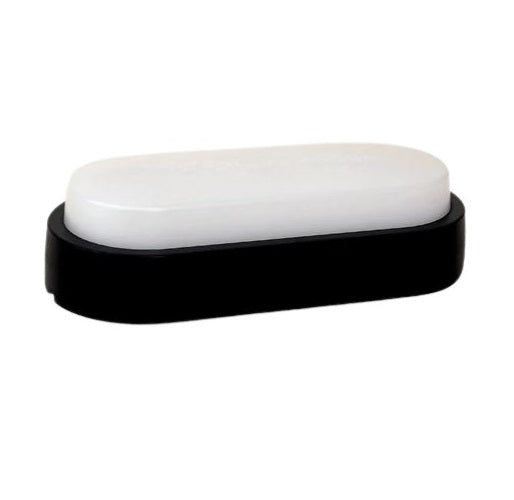 Ovate Bulkhead LED 12W 3k Dimmable Black IP65