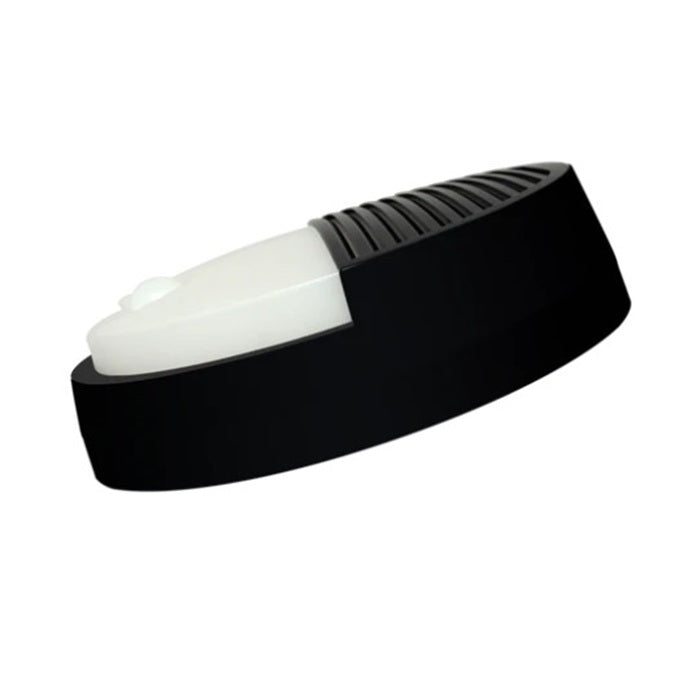 Ovate Bulkhead Grill Classic 12W CCT 3/4/5k PIR Black