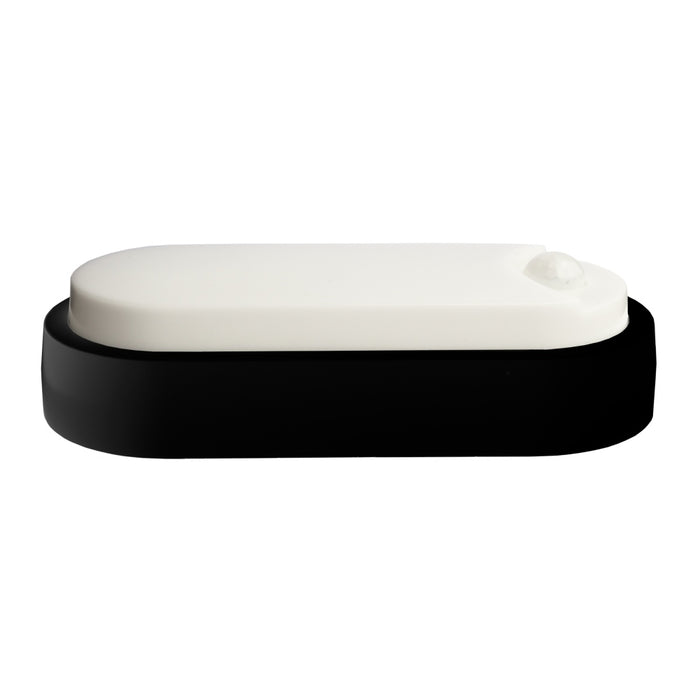 Ovate Bulkhead LED 12W CCT 3k/4k/5k PIR Black