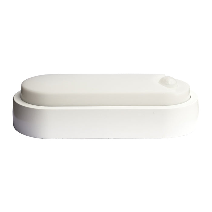 Ovate Bulkhead LED 12W CCT 3k/4k/5k PIR White
