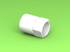 Conduit Threaded Adapter Female 25mm LSZH-FR/HFT White