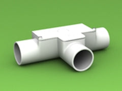 Conduit Inspection Tee 25mm LSZH-FR/HFT White