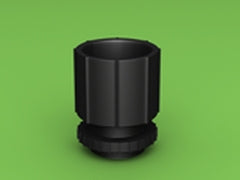 Conduit Threaded Adapter Male 25mm LSZH-FR/HFT Black