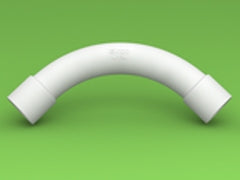 Conduit Sweep Bend 25mm LSZH-FR/HFT White
