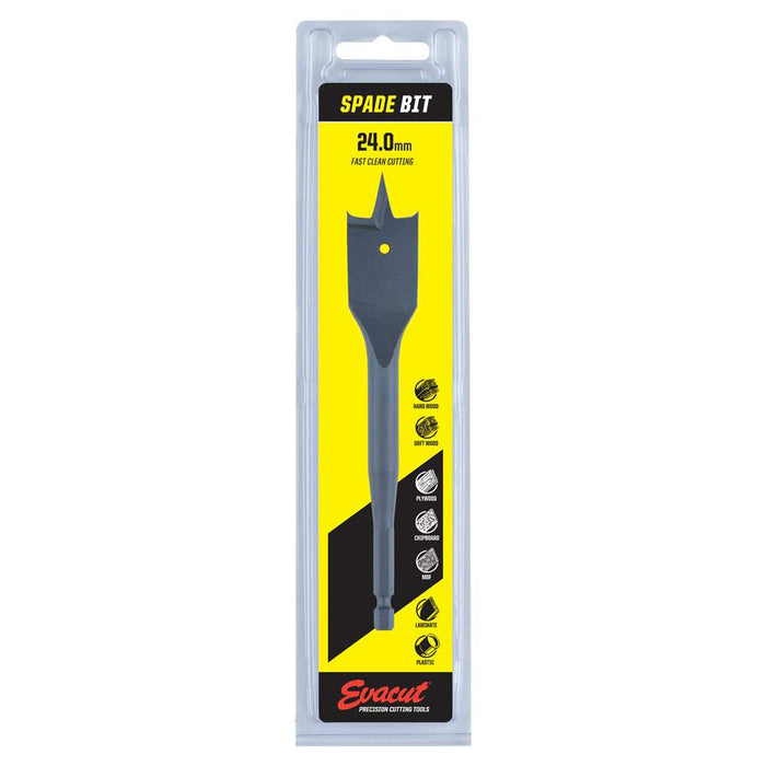 Drill Spade Bit 22mm Black Prepack