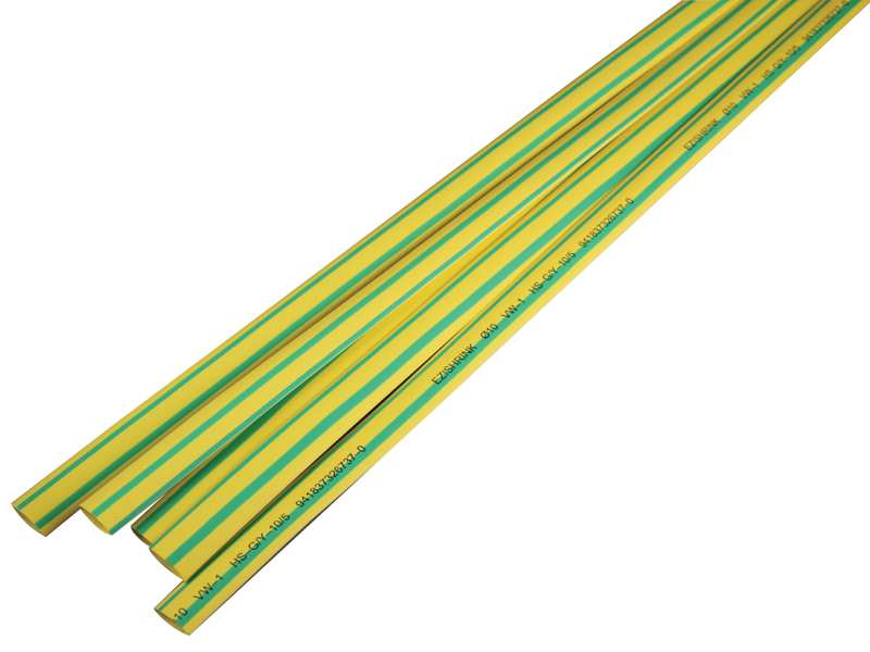 Heatshrink Thinwall Green/Yellow 10mm HS-G/Y-10/5
