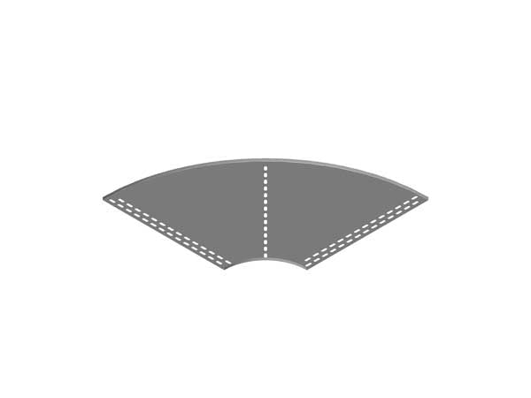 Horizontal Bend Roll Edge 150mm GB