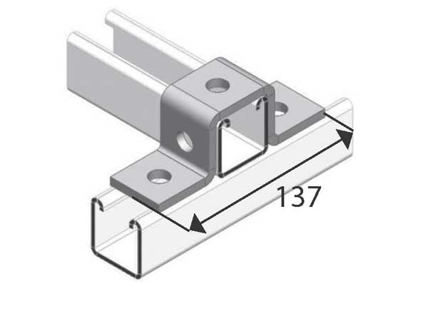 Channel Bracket 3 Bolt Angle Hot Dip Galvanised