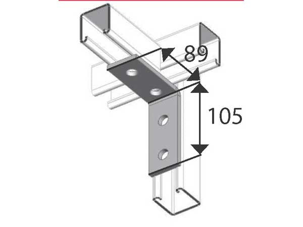 Angle Fixing Bracket MW 4 Bolt Hot Dip Galvanised