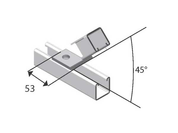 E1546 45 Deg Angle Fitting HDG