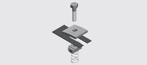 Cable Ladder Hold Down Alu
