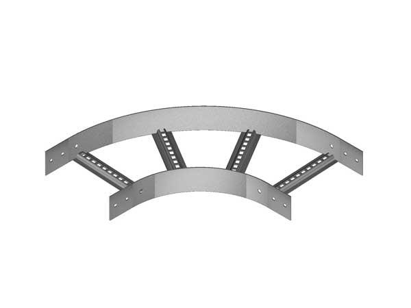 Nema 2 Ladder Bend 450mm Alu