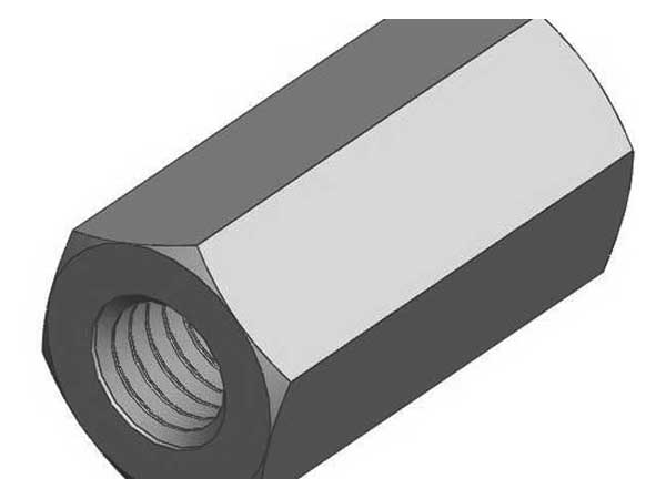 Coupling Nut M10 x 40mm ZP