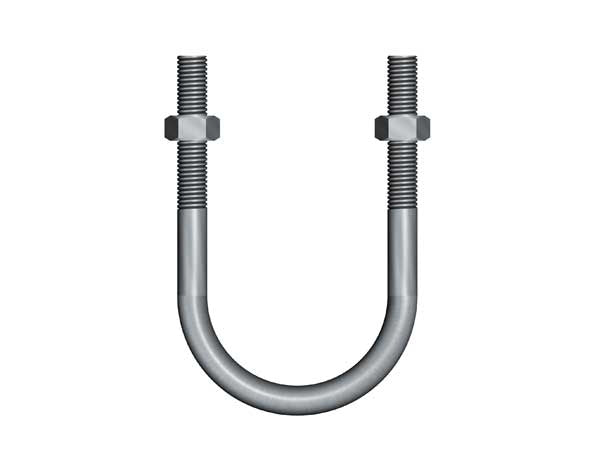 UN14 U-Bolt 150NB 165mm Pipe HDG