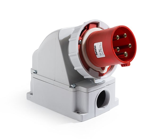 Surface Inlet Red 380-440V 63A 3P+N+E IP67 6H