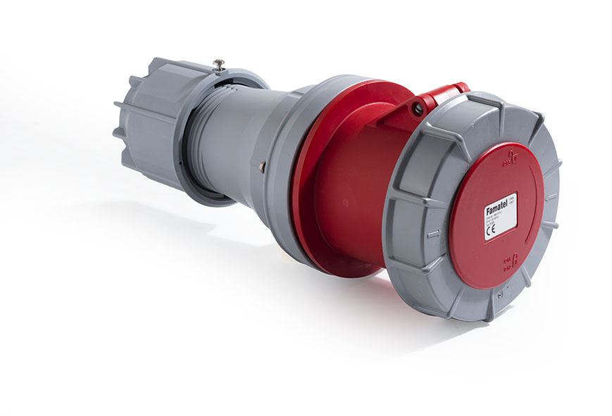 Connector Red 380-440V 63A 3P+E IP67 6H