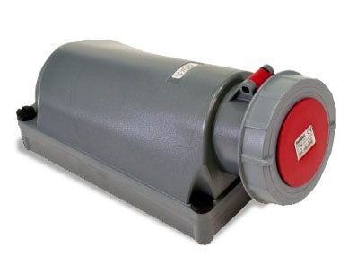 Surface Socket 90Deg Red 380-440V 125A 3P+N+E IP67 6H