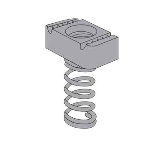 Spring Strut Nut M8 Long ZP