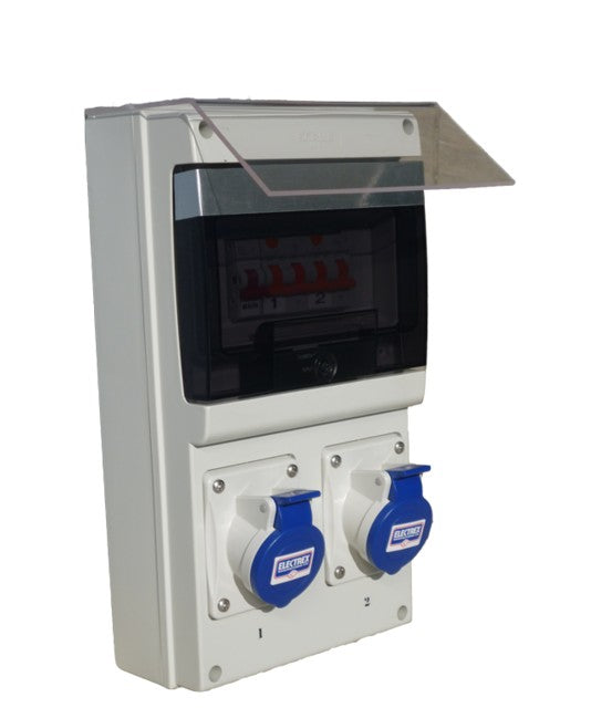 Caravan Supply Box 2Outlet Wall Mount