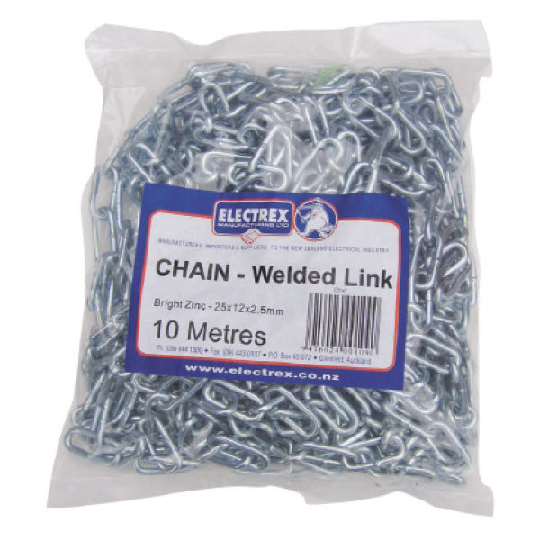 Welded Chain Link Bright Zinc