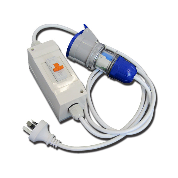 Caravan Supply Adaptor with MCB for Internal Use