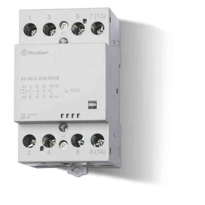 Contactor 40A 24V AC/DC 4 N/O