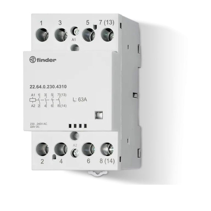 Contactor 63A 24V AC/DC 4 N/O