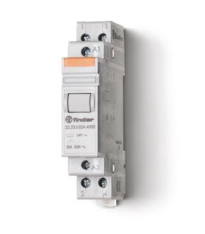 Relay Monostable 20A 230VAC 1N/O 1N/C Din Rail Mount