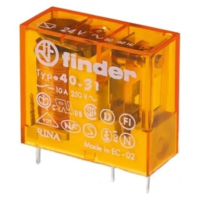 Slimline Relay 10A 24VAC SPDT