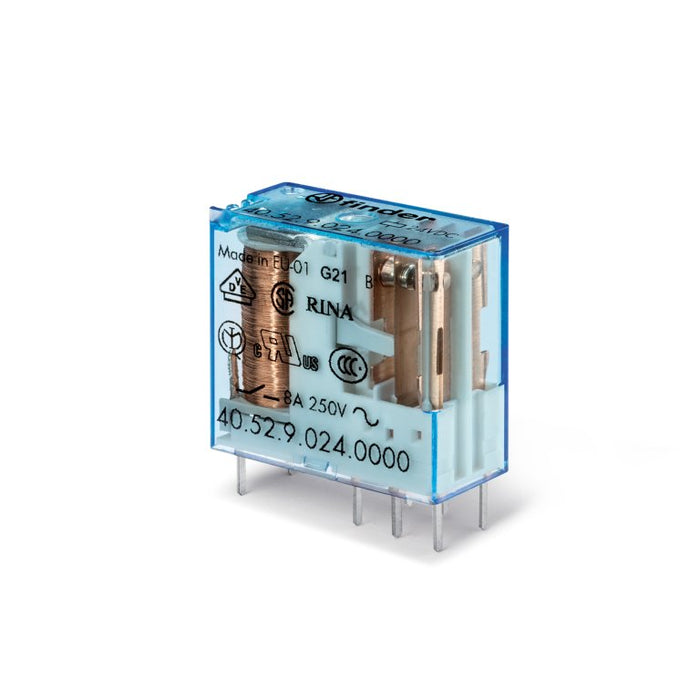 Slimline Relay 8A 24VDC 2Pole