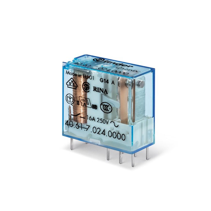 Slimline Relay 16A 24VDC SPDT