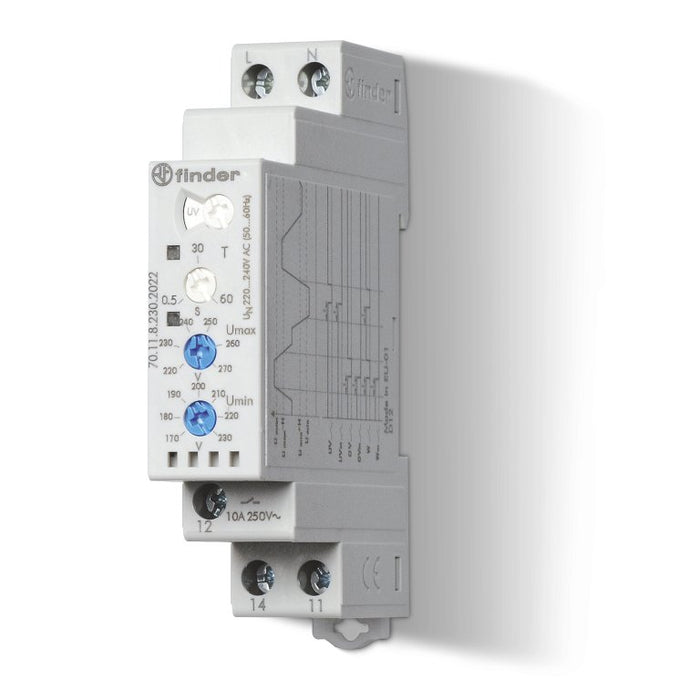 Voltage Monitoring Relay SPDT/10A 230V