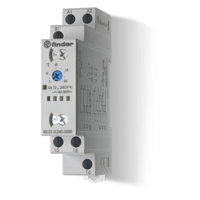 Timer Multifunction 12-240V AC/DC 0.1s-24hr