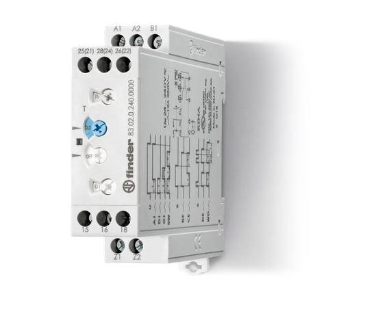 Timer  Multi Function 24-240VAC/DC DPDT External Pot