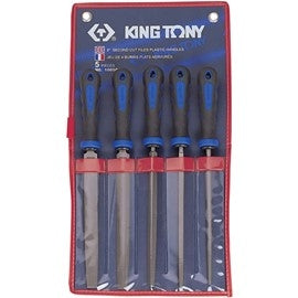 King Tony File 8in Second Cut Set 5pc